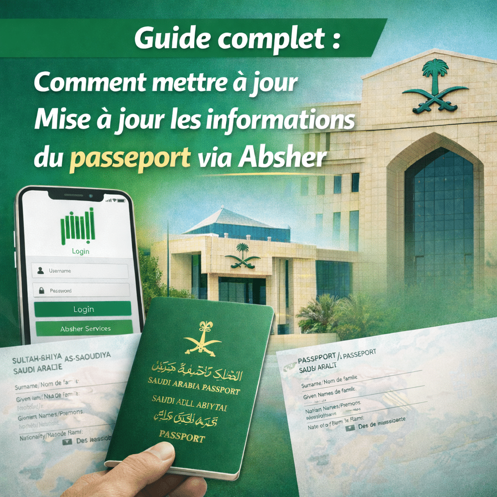 Guide complet : Comment mettre à jour les informations du passeport via Absher